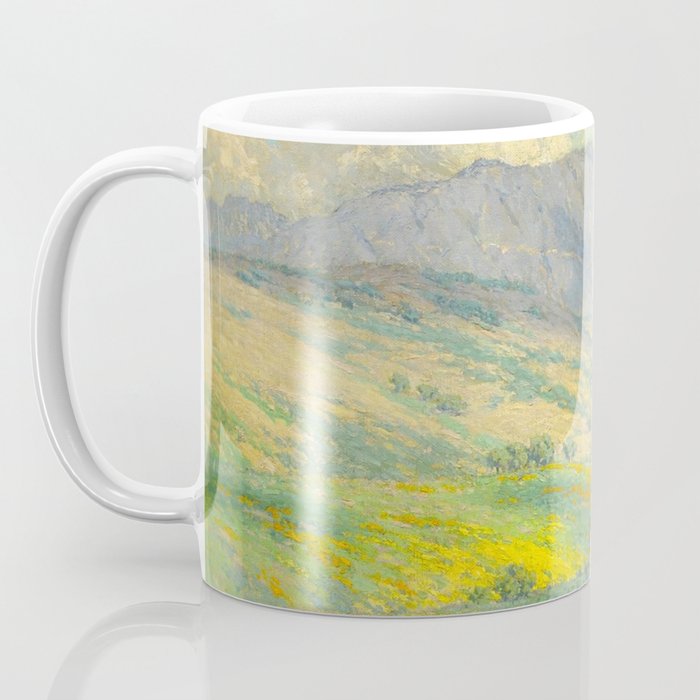 Granville Redmond Hazy Day in Antelope Valley, 1932 Oil Painting Vintage American Art Coffee Mug Gallery Image 3