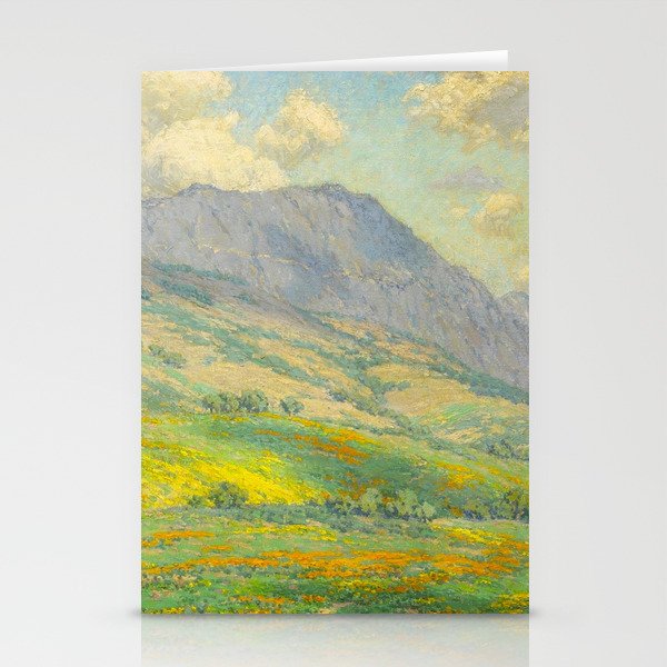 Granville Redmond Hazy Day in Antelope Valley, 1932 Oil Painting Vintage American Art Stationery Card Gallery Image 2
