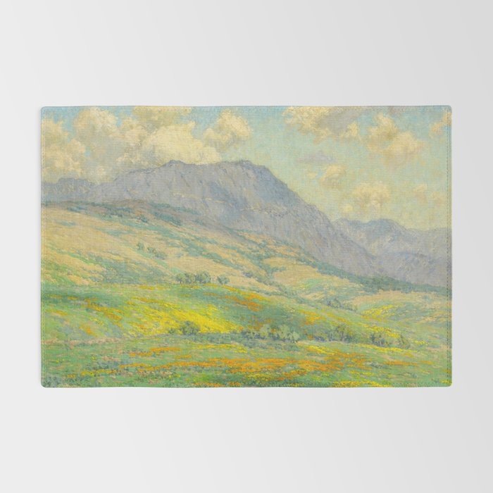 Granville Redmond Hazy Day in Antelope Valley, 1932 Oil Painting Vintage American Art Rug Gallery Image 2