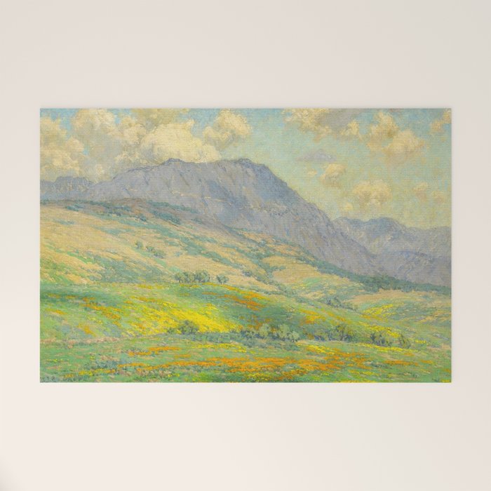 Granville Redmond Hazy Day in Antelope Valley, 1932 Oil Painting Vintage American Art Welcome Mat Gallery Image 1