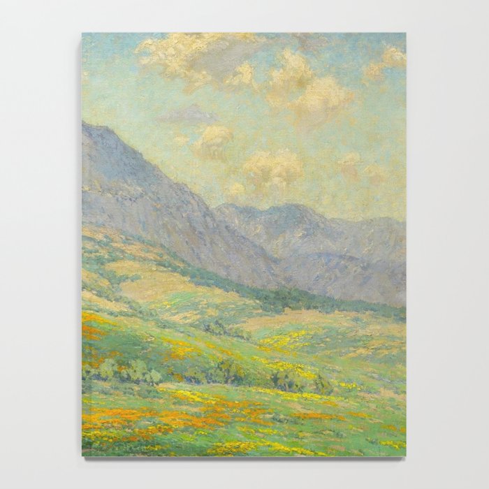 Granville Redmond Hazy Day in Antelope Valley, 1932 Oil Painting Vintage American Art Notebook Gallery Image 4