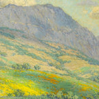 Granville Redmond Hazy Day in Antelope Valley, 1932 Oil Painting Vintage American Art Coffee Mug Gallery Image 2