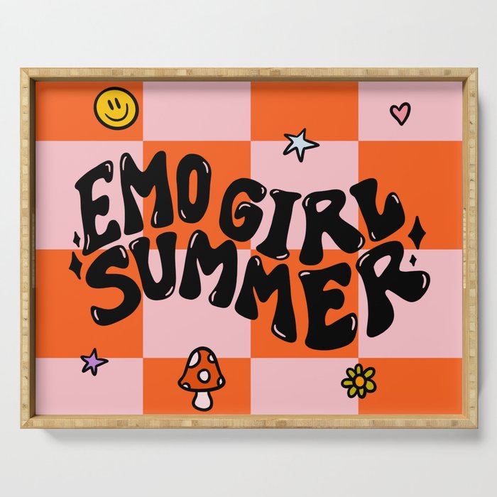 Emo Girl Summer Serving Tray Gallery Image 1