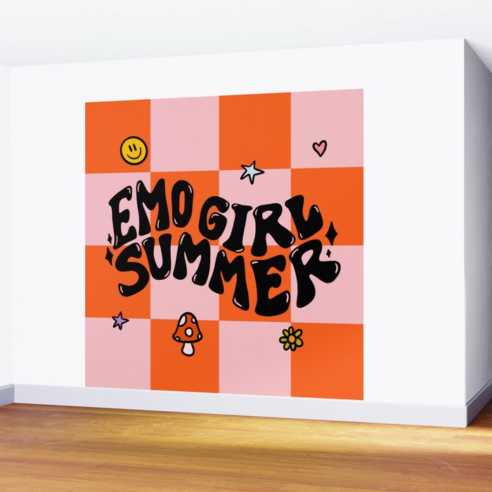 Emo Girl Summer Wall Mural Gallery Image 2