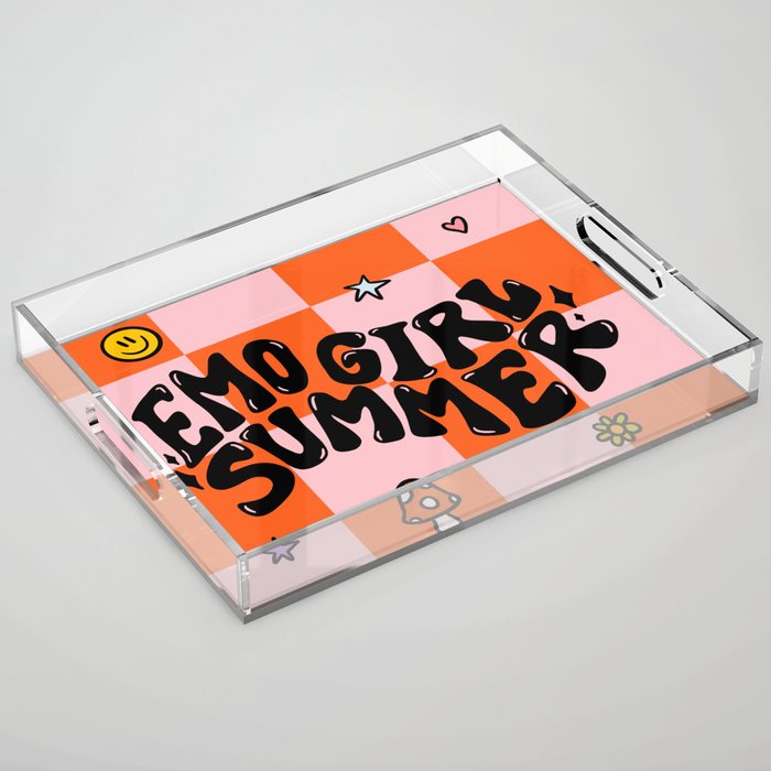 Emo Girl Summer Acrylic Tray Gallery Image 1