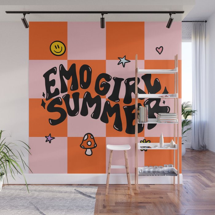 Emo Girl Summer Wall Mural Gallery Image 1