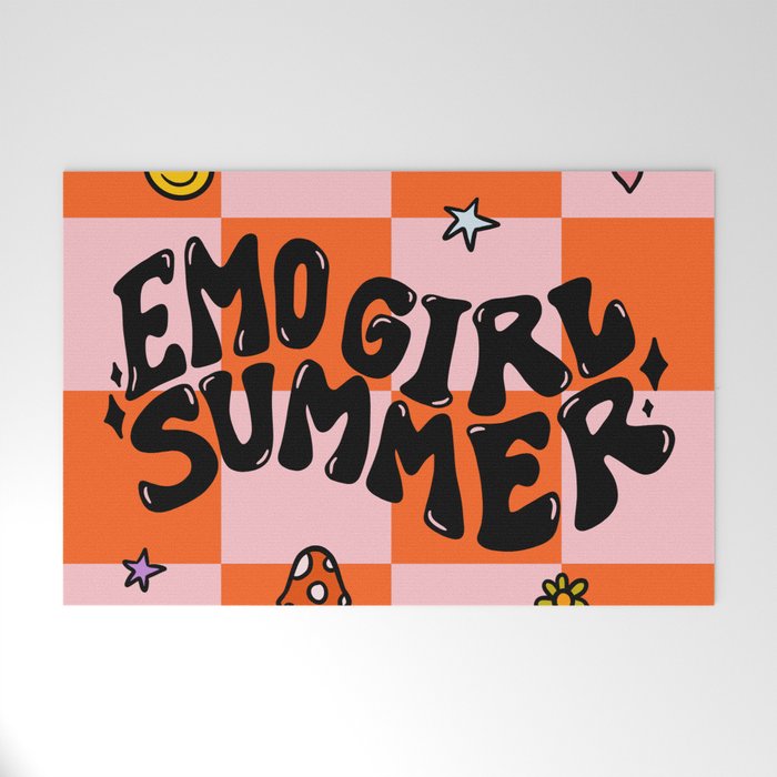 Emo Girl Summer Welcome Mat Gallery Image 1