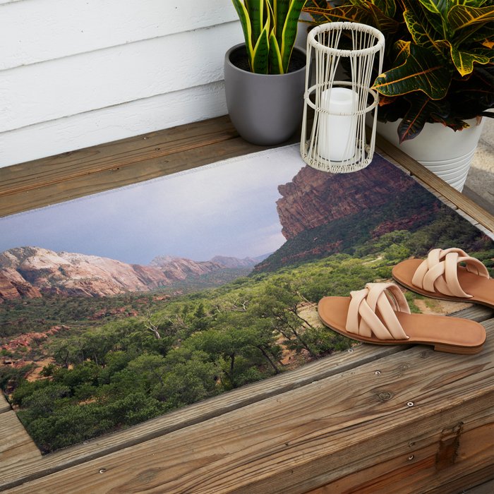 Zion Valley Utah Beauty Outdoor Rug Gallery Image 2