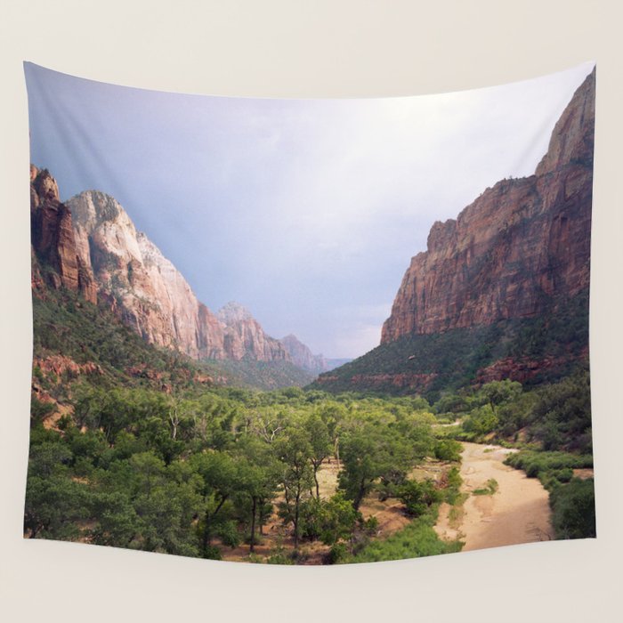 Zion Valley Utah Beauty Wall Tapestry Gallery Image 4