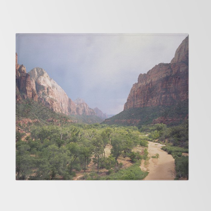 Zion Valley Utah Beauty Throw Blanket Gallery Image 2