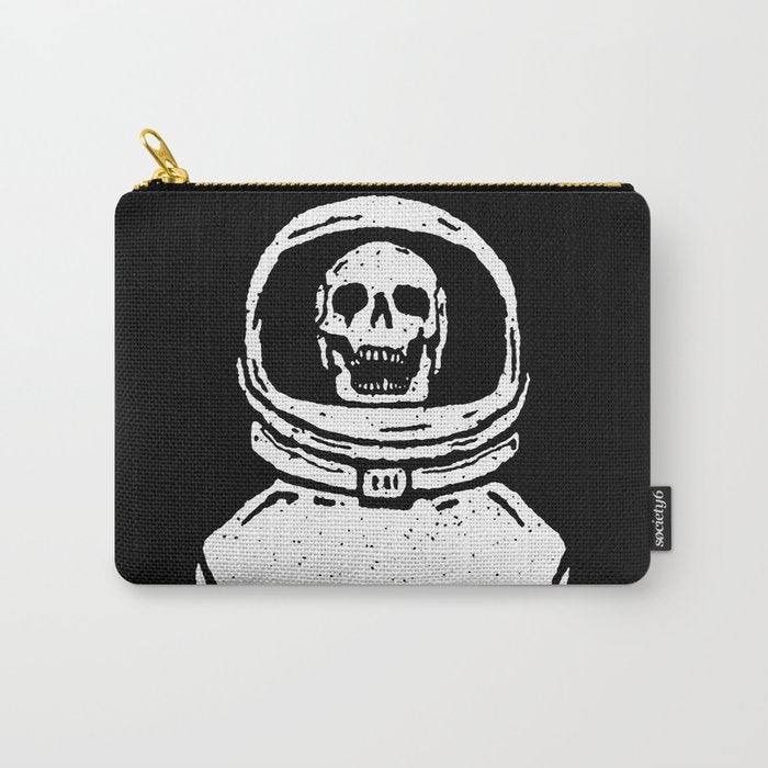 Skeleton want to be Asronaut Carry All Pouch Gallery Image 1
