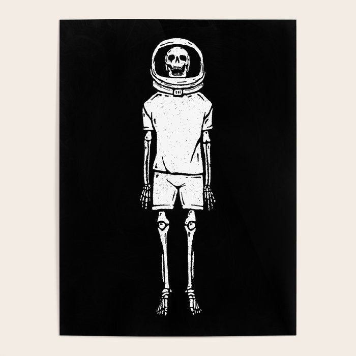 Skeleton want to be Asronaut Poster Gallery Image 1