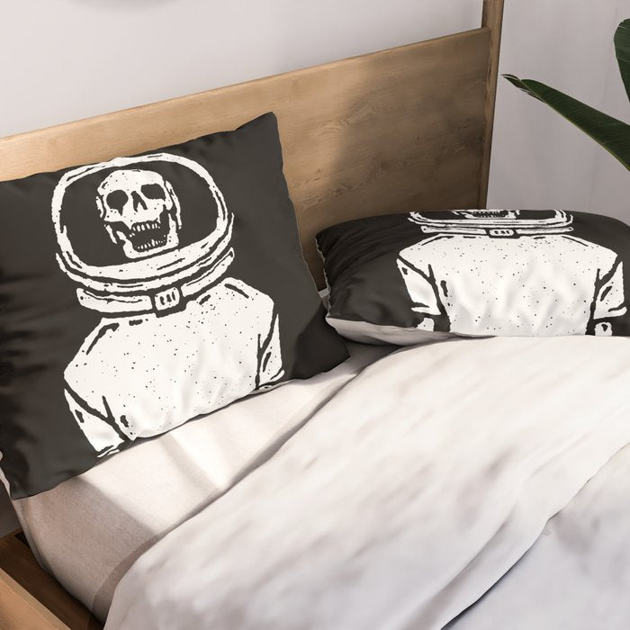 Skeleton want to be Asronaut Pillow Sham Gallery Image 2