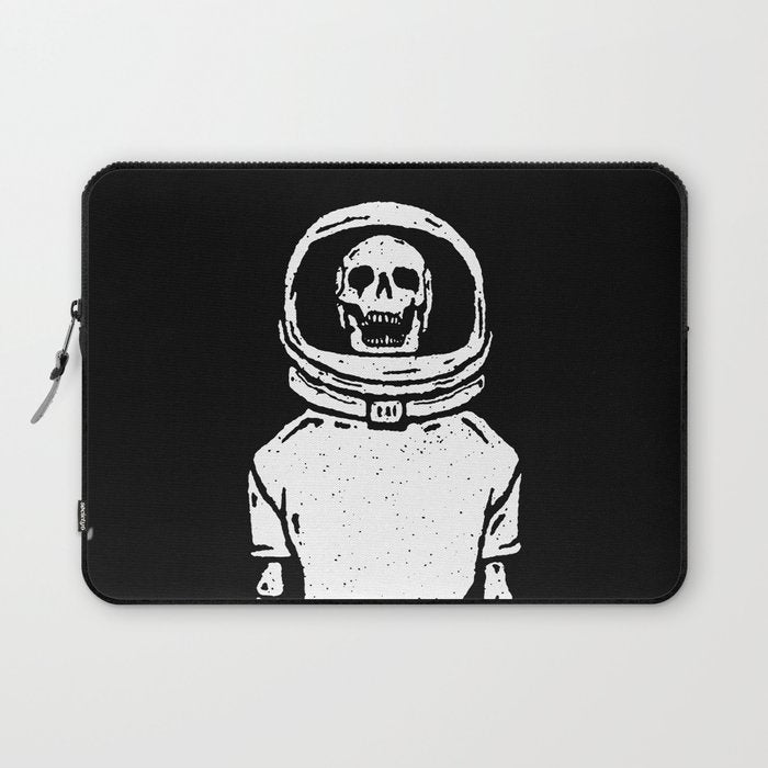 Skeleton want to be Asronaut Laptop Sleeve Gallery Image 1