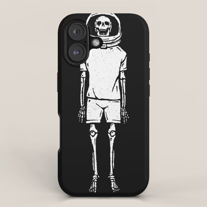 Skeleton want to be Asronaut iPhone Case Gallery Image 1