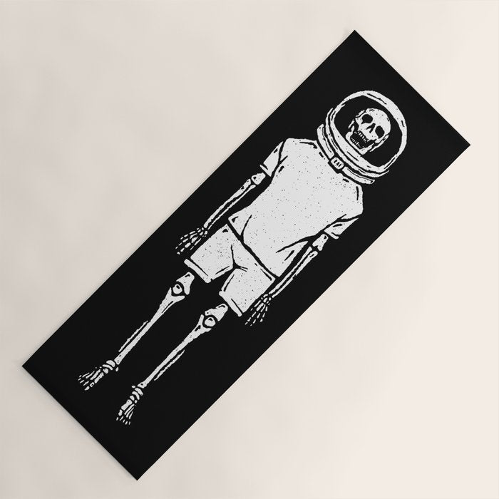 Skeleton want to be Asronaut Yoga Mat Gallery Image 1