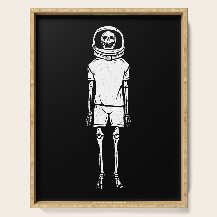 Skeleton want to be Asronaut Serving Tray Gallery Image 1