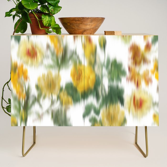 seamless pattern abstract texture background flowers Credenza Gallery Image 1