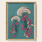 Floral Jellyfishes 1 Serving Tray Gallery Image 1