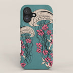 Floral Jellyfishes 1 iPhone Case Gallery Image 1