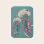 Floral Jellyfishes 1 Bath Mat Gallery Image 1