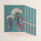 Floral Jellyfishes 1 Wrapping Paper Gallery Image 3