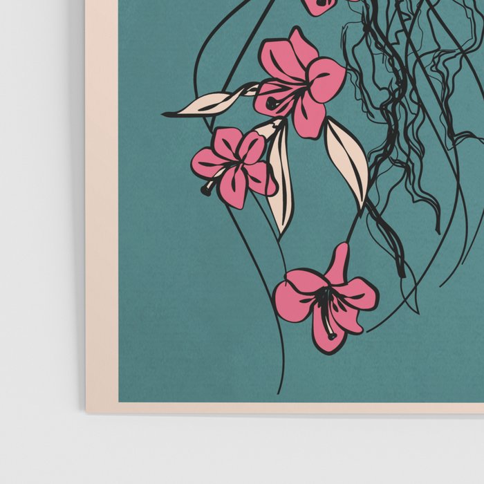 Floral Jellyfishes 1 Poster Gallery Image 3