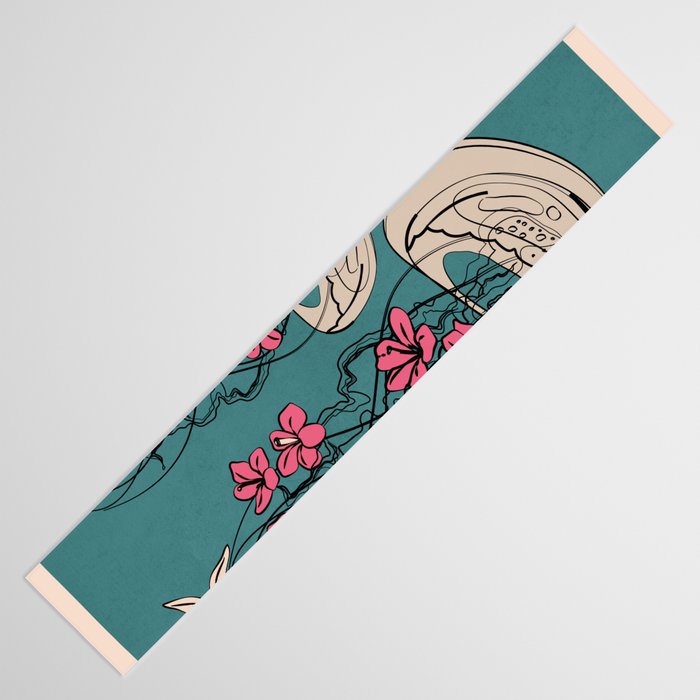 Floral Jellyfishes 1 Table Runner Gallery Image 3