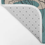 Floral Jellyfishes 1 Bath Mat Gallery Image 2