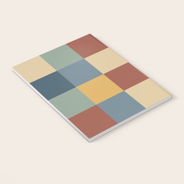 Bold Colorful Checks Pattern - Large IX Notebook Gallery Image 3