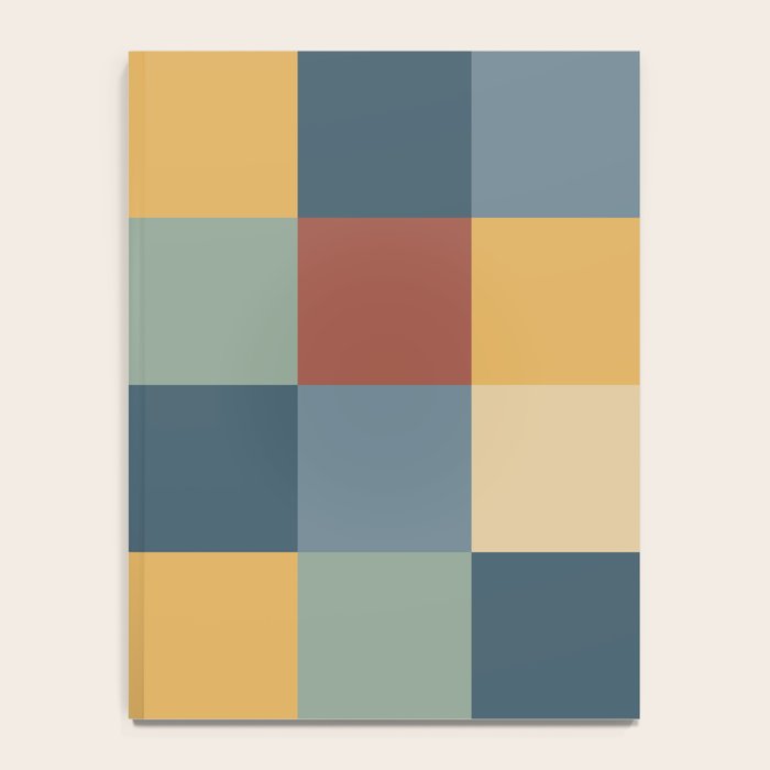 Bold Colorful Checks Pattern - Large IX Notebook Gallery Image 4