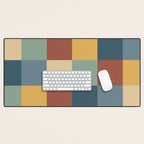 Bold Colorful Checks Pattern - Large IX Desk Mat Gallery Image 1