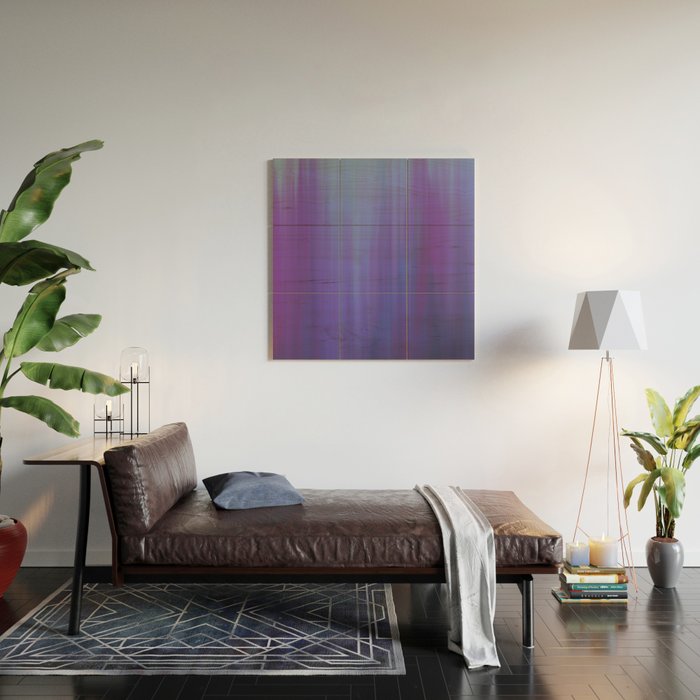 Violet Chromatic Wood Wall Art Gallery Image 2
