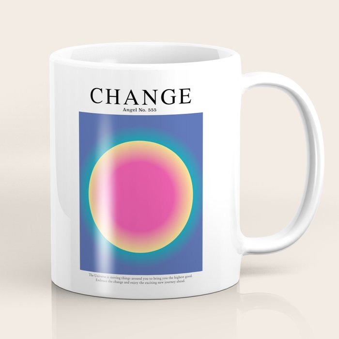 Gradient Angel Numbers: Angel Number 555 - Change Coffee Mug Gallery Image 1