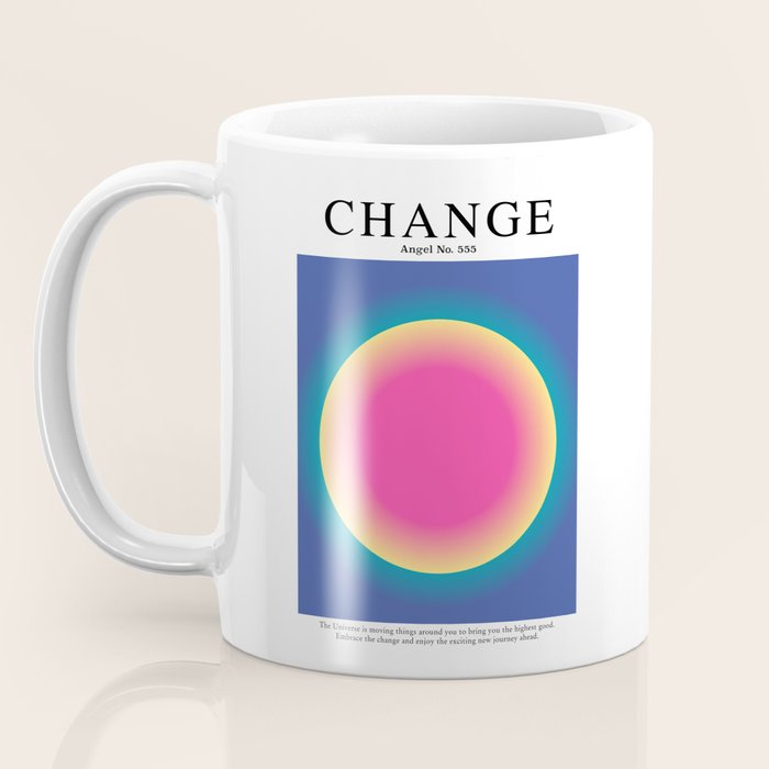 Gradient Angel Numbers: Angel Number 555 - Change Coffee Mug Gallery Image 3