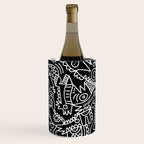 Black and White Street Art Tribal Graffiti Wine Chiller Gallery Image 2