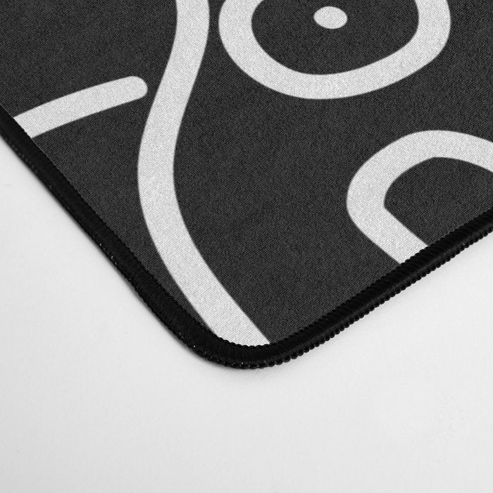 Black and White Street Art Tribal Graffiti Desk Mat Gallery Image 4