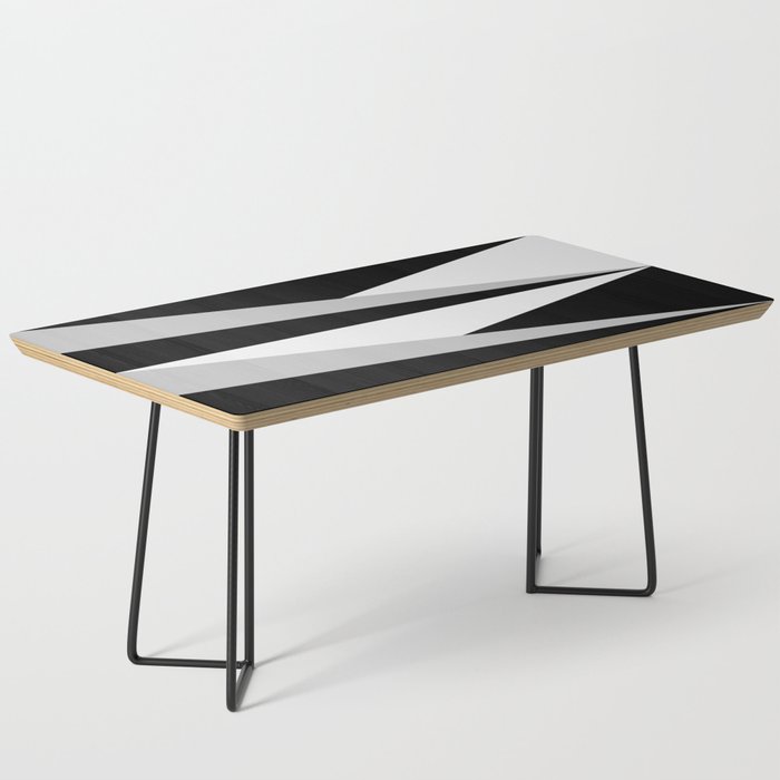 Geometric Triangles VI Black and White Coffee Table Gallery Image 1