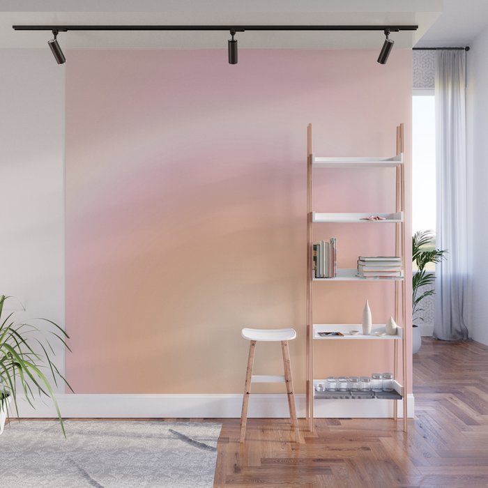 Peach Fuzz Gradient Wall Mural Gallery Image 1