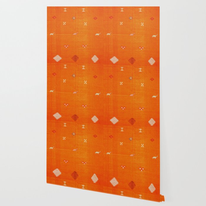 Boho Oriental Orange Traditional Desert Moroccan Style  Wallpaper Gallery Image 2