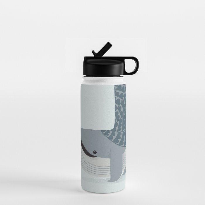Whimsical Blue Whale Water Bottle Gallery Image 1