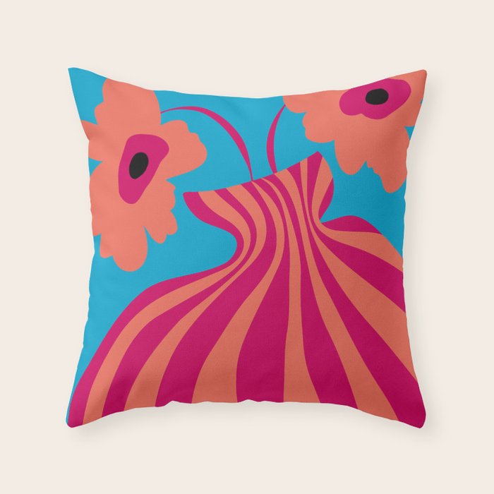 Minimalistic Vase 5 Throw Pillow Gallery Image 6