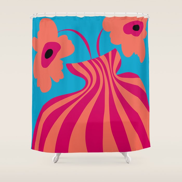 Minimalistic Vase 5 Shower Curtain Gallery Image 1