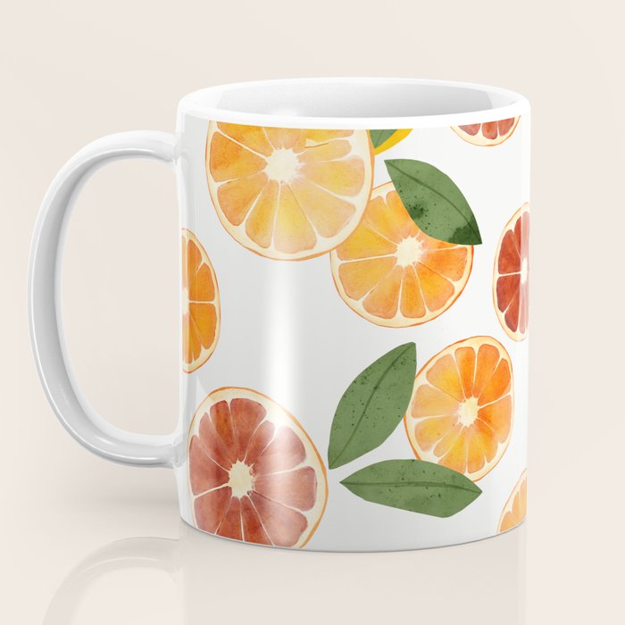 sliced oranges spring watercolor Coffee Mug Gallery Image 3