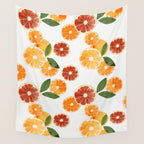 sliced oranges spring watercolor Wall Tapestry Gallery Image 4