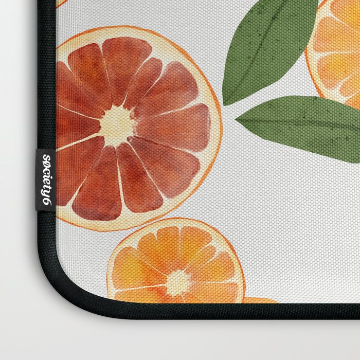 sliced oranges spring watercolor Laptop Sleeve Gallery Image 3