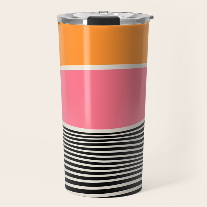 Wavy Ripples: Mid Century Edition Travel Mug Gallery Image 1
