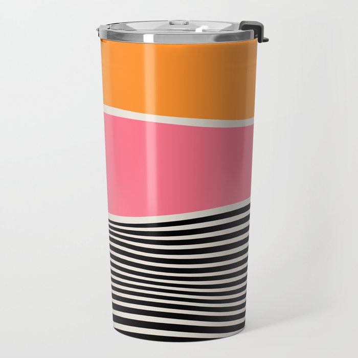 Wavy Ripples: Mid Century Edition Travel Mug Gallery Image 2
