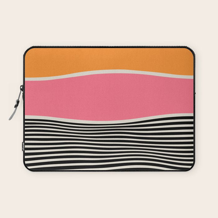 Wavy Ripples: Mid Century Edition Laptop Sleeve Gallery Image 1