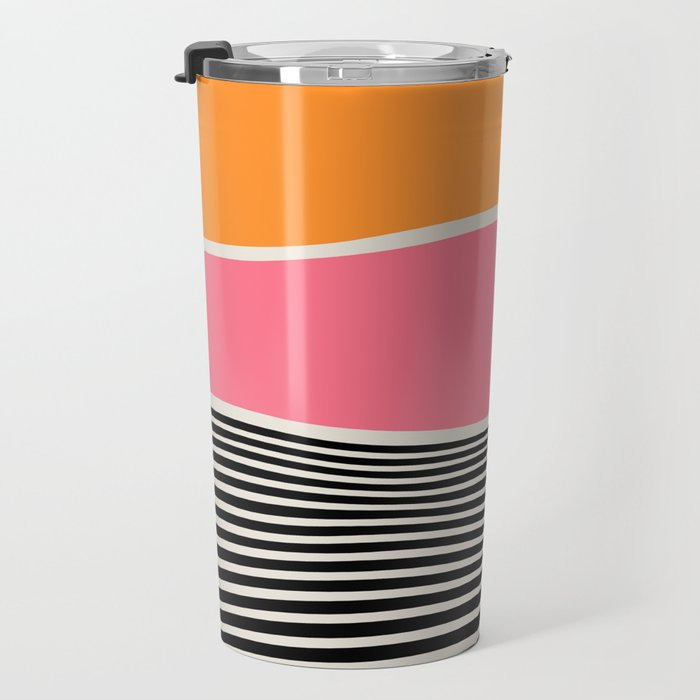 Wavy Ripples: Mid Century Edition Travel Mug Gallery Image 3